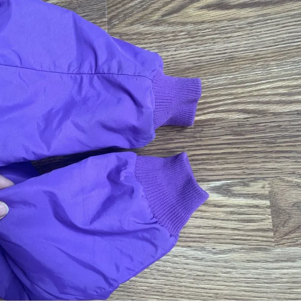 VTG 90s Patagonia Shelled  Jacket Women’s 12 Purple Fleece Lined USA